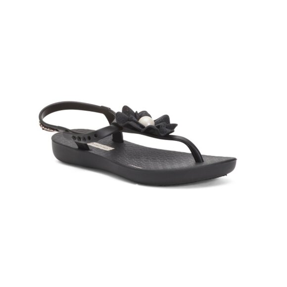 IPANEMA Black Made In Brazil Class Flora Sandals (Little Kid, Big Kid) - Picture 1 of 2